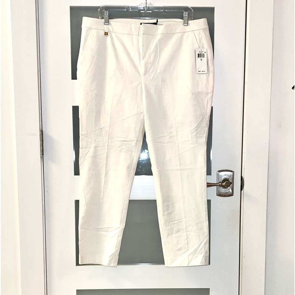 Ralph Lauren women's white chino pants size 14, new with tags